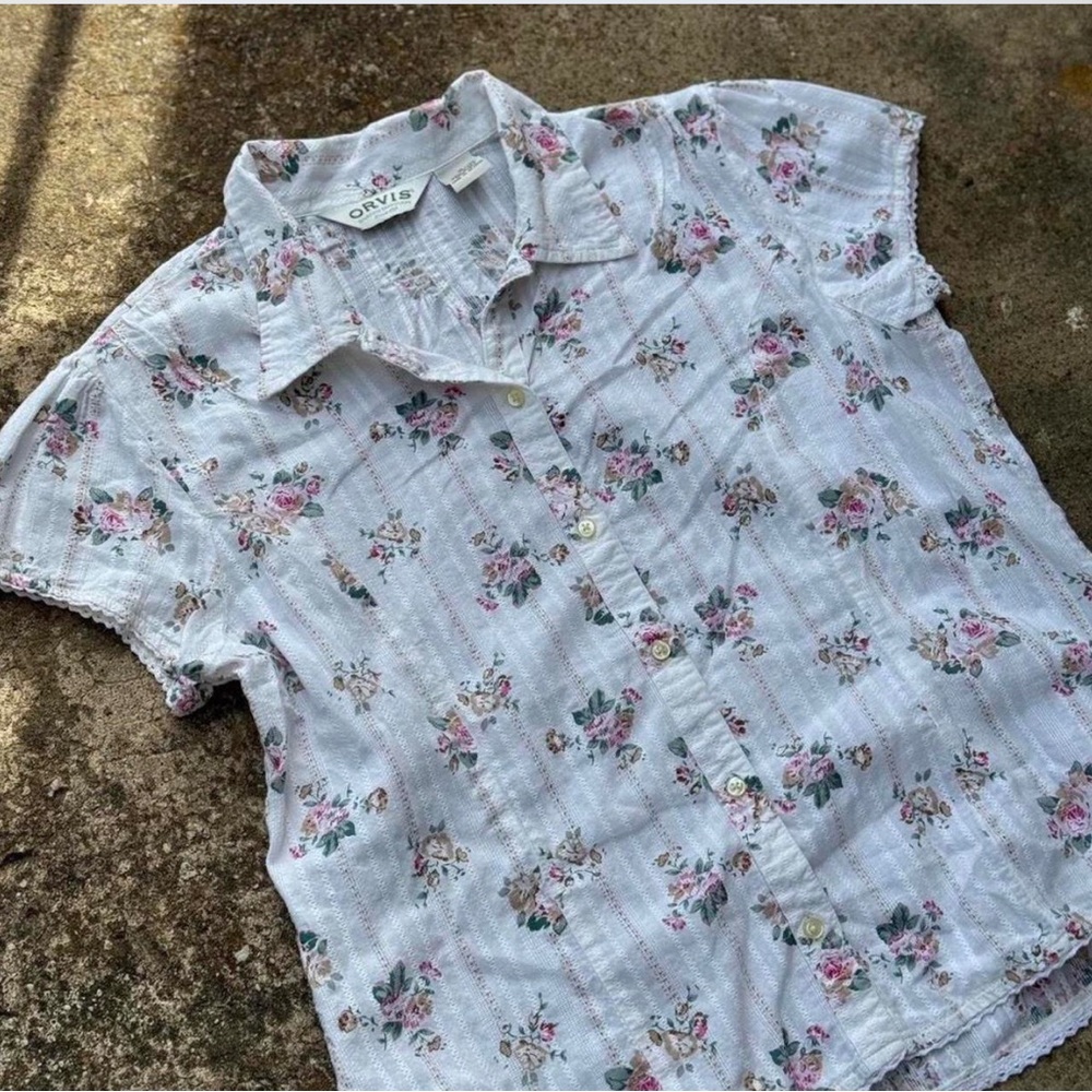 Orvis floral button up